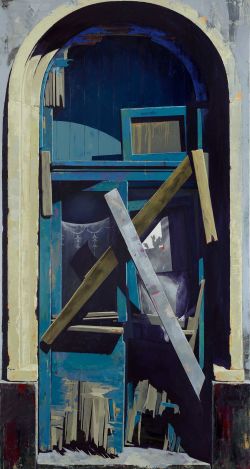 Bruch (Tür I), 2020 I Öl auf Leinwand I 280 x 150 cm I Privatsammlung, Berlin