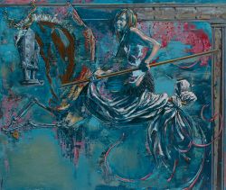 Die Siegreiche I, 2007 | 210 x 250 cm | Öl, Eitempera auf Leinwand | Privatsammlung, Essen