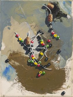 „Gerissenes Band“ | 2025 | 24 x 18 cm | Öl auf Leinwand | Privatsammlung, Markkleeberg