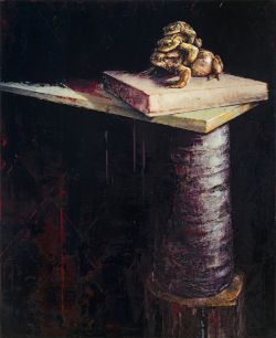 Stapel, 2015 | 110 x 90 cm | Öl auf Leinwand | Sammlung Hildebrand, Leipzig