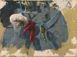 "Portafortuna, klein" | 2025 | 18 x 24 cm | Öl auf Leinwand | Privatsammlung, Leipzig