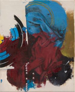 „M.Z.“ | 2025 | 30 x 24 cm | Öl auf Leinwand